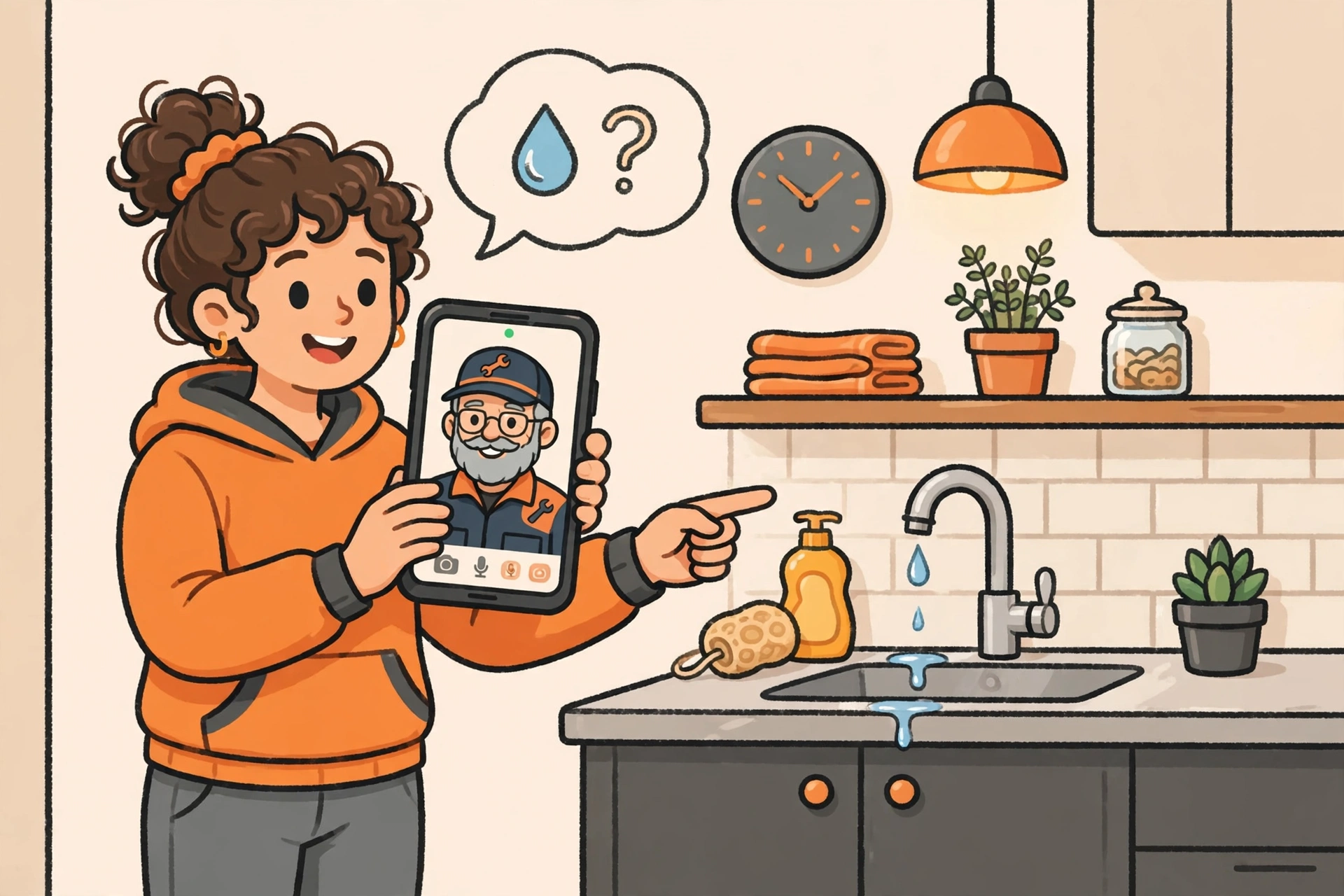 Video call illustration